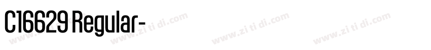 C16629 Regular字体转换 C16629 Regular字体转换